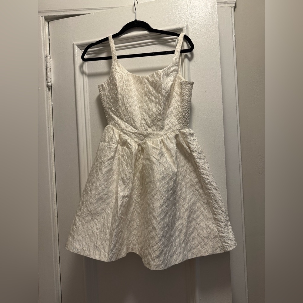 Amanda Uprichard Ivory Flower Mini Dres Size Large
